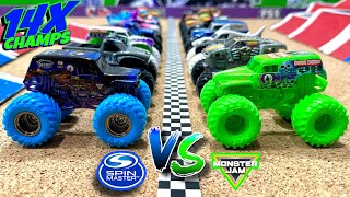 Toy Diecast Monster Truck Racing Tournament Round Spin Master Monster Jam Series