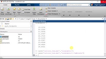 13. Save y Load en Matlab