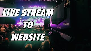 Live Streaming For Churches  - Live Stream Services To A Website Using Facebook Live and YouTube