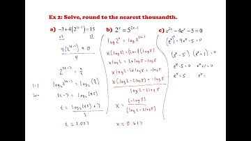 3.4A Solving Exponential and Logarithmic Equations