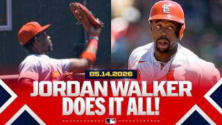 HE DOES IT ALL! 😮‍💨 Jordan Walker robs a HR, hits a HR and drives in the go-ahead run in the 9th! 🔥