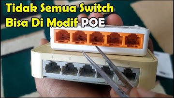 SWITCH HUB BISA MODIF POE (POWER OVER ETHERNET)
