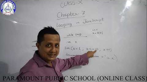 Looping in Jave Script | Computer Science | Class 10 | chapter 7