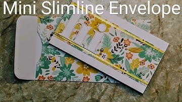 Policy Style Mini Slimline Envelope Tutorial - How to Make an Easy Envelope With Just Basic Tools