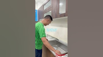 Cách gia cố lắp chậu âm toàn phần.  #bep247 #chauruabat #chau1ho #chauamtoanphan.