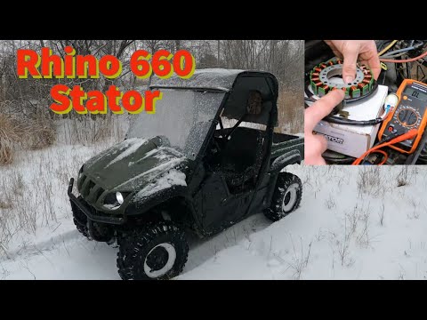 Yamaha Rhino 660 UTV Stator Replacement - How to Diagnose/Replace