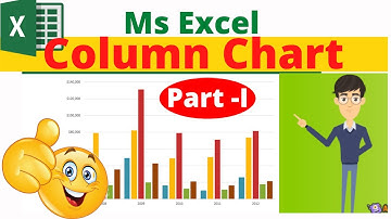 How to create a column chart in Excel | Make chart in Bengali |  MS Excel Charts & Graphs