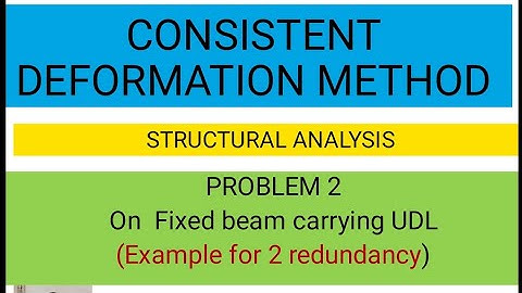 consistent deformation method for 2 redundancy- problem 2