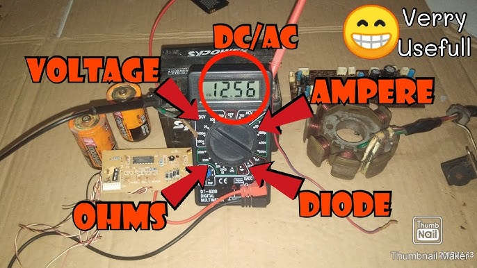 Ologymart 101 Screen Digital Multimeter Volt Ohm Meter Ammeter Dt 830b