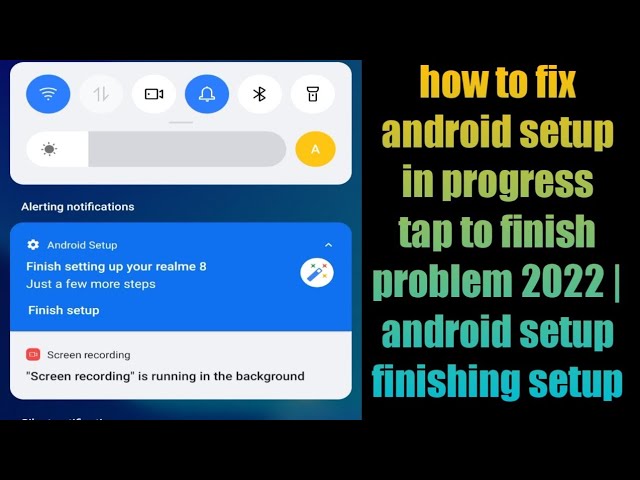 how to fix android setup in progress tap to finish problem 2022 | android  setup finishing setup - YouTube