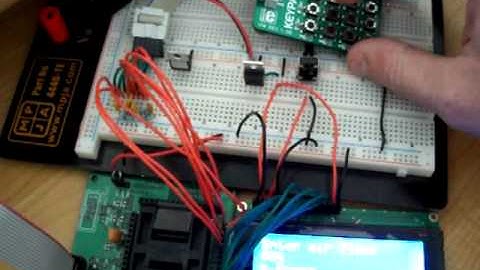 Keypad interfacing with the LCD