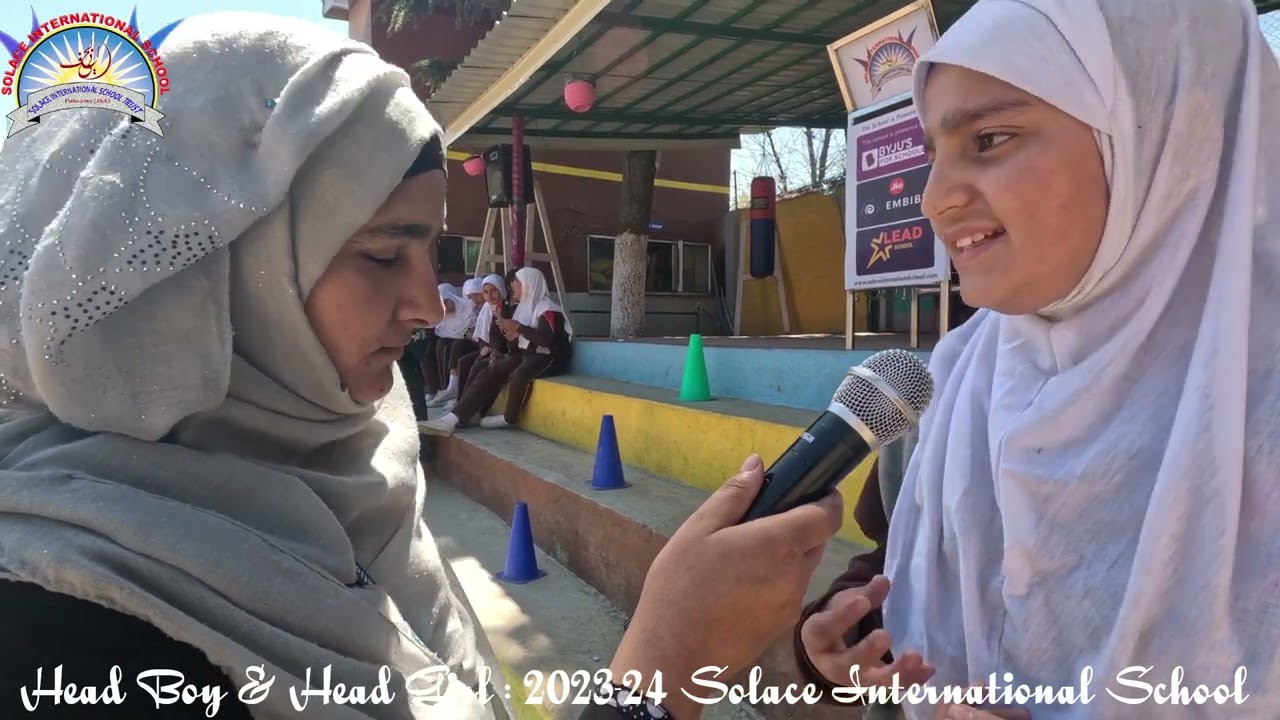 Head Boy & Head Girl 2023-24 Elections @Solace International High School Pulwama J&K
