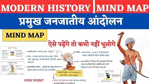 जनजातीय आंदोलन | Tribal Movement in India | Modern History Mind Map | RRB NTPC, BPSC,UPSC,SSC