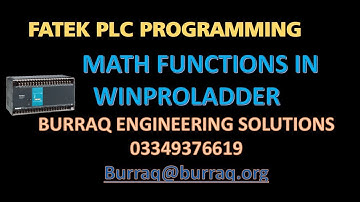 FATEK PLC MATH FUNCTIONS