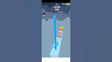 cube stacker surfer best Android and iOS gameplay level 285