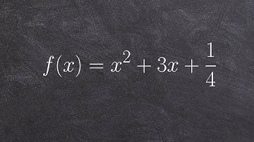 Find the vertex and x intercepts of a quadratic