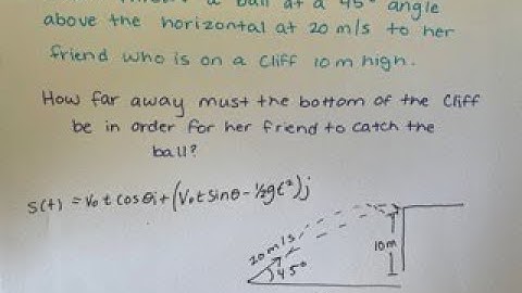 Projectile Motion Physics / Calculus 3