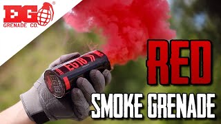 EG18 - Red Smoke Grenade - Big Smoke Bomb - Smoke Effect