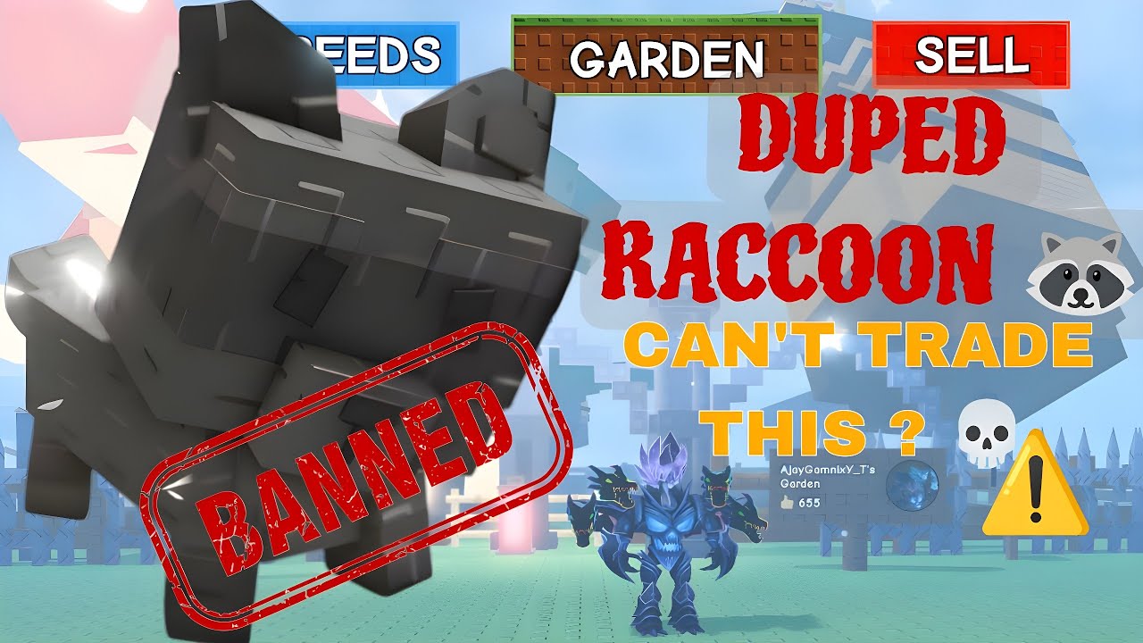 Got Scammed with a Duped Raccoon — Can’t Even Trade It | Grow a Garden ...