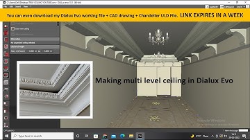Making Multi Level Ceiling or Tray Ceiling in Dialux Evo