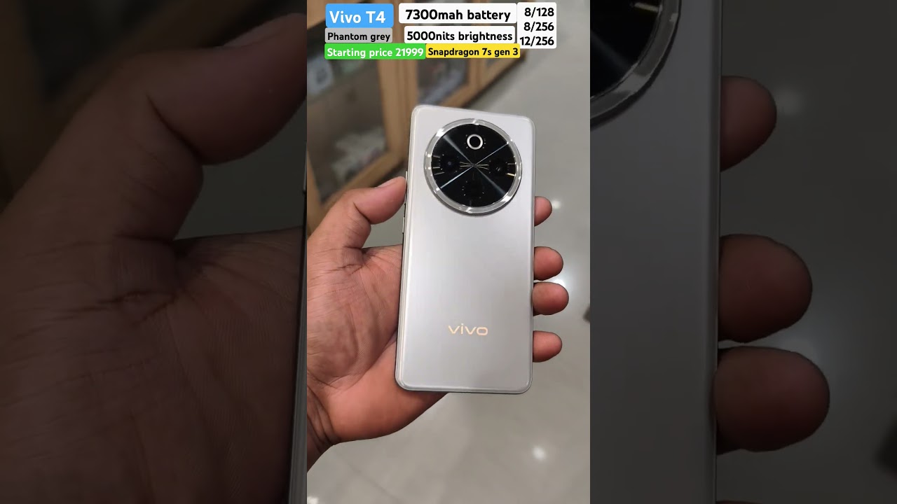 Vivo t4 Phantom grey color