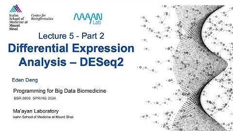 BSR6806 - Lecture 5 - Part 2 - DESeq2 - Eden Deng - ISMMS - Spring 2024