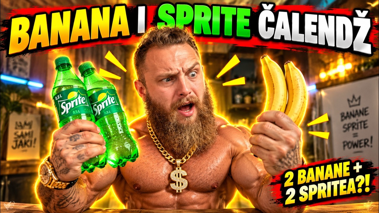 BANANA I SPRITE ČALENDŽ – 2 BANANE S KOROM + 2 SPRITEA!