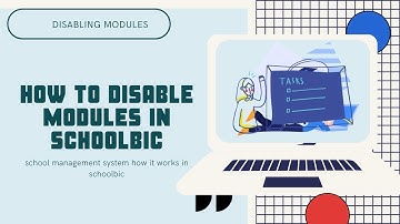 This tutorial video is outdated for SchoolBic tutorial and documentation