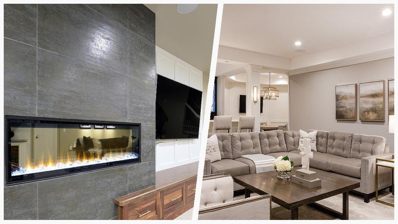 Transforming Basements: Chic Gray Walls & Fireplaces | Designer CheatSheet