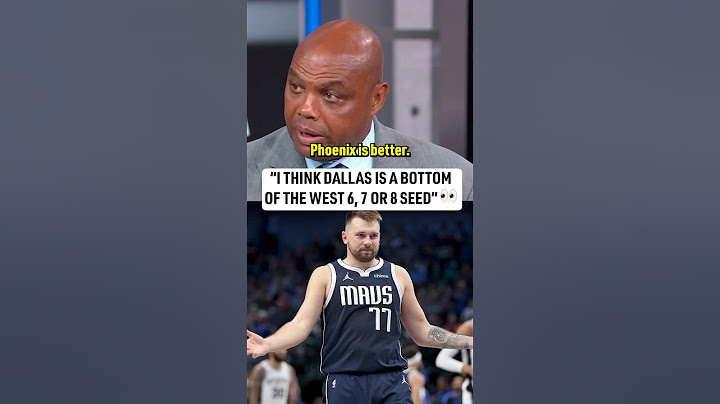 Chuck doesn’t think Dallas is a top dog in the West 😯