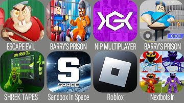 Nextbots Sandbox Sonic Tapes,Nip Multiplayer,Roblox,SHREK TAPES BARRY,ESCAPE EVIL GRANDPA