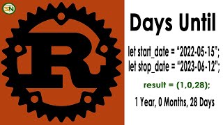 RUST - Date Difference Calculator: Computing the Years, Months and Days Between Two Dates screenshot 3