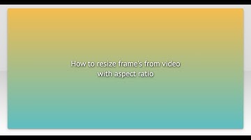 How to resize frame