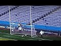 Kerry Hurler Podge Boyle hits a rocket shot in the Joe McDonagh final 2022.