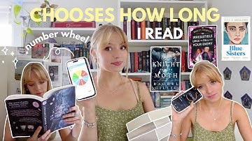 Random number generator decides how long I read for a week!