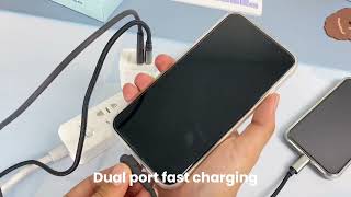 UNEED Mini Wall Fast Charger Dual Port 20W PD 3.0 QC 4.0 PPS - UCH425