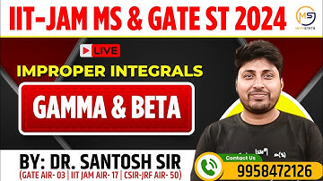 GATE STATISTICS 2025 | Gamma & Beta Integral | Mathstats @8810409392