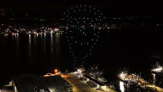 New Year's Eve LED drone show in New Bedford
