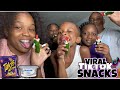Trying VIRAL Tiktok Snacks | Pickles w/ Cotton Candy | JALAPEÑO WITH CREAM CHEESE & TAKIS
