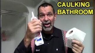 Caulk Bathroom Fast Tips  Counter, Tub, Tile, Sink  Finger Tool