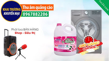 Thu âm quảng cáo nước giặt Anna pro MC phát thanh TVC24