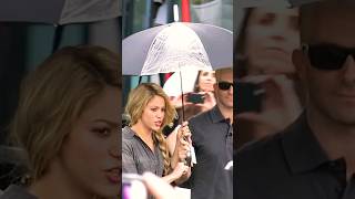 Shakira And Adam Levine Share An Umbrella In The La Rain