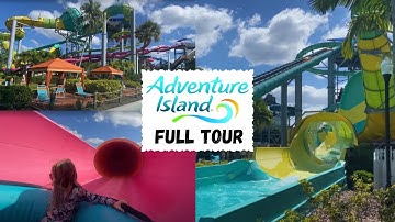 Adventure Island Waterpark Tampa Florida Full Tour | Waterslides at Adventure Island Tampa