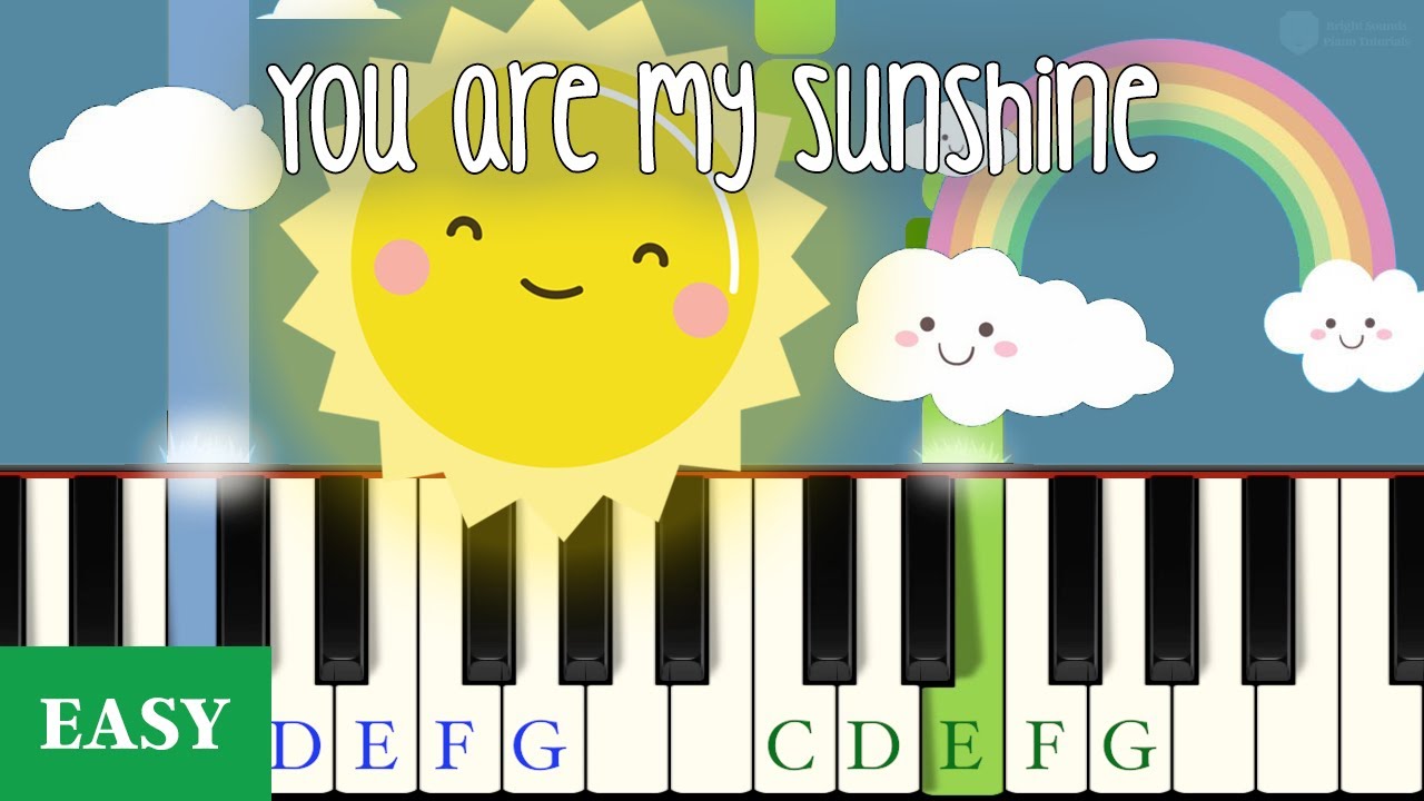 You Are My Sunshine – Level 1 Piano Tutorial (Easy) - YouTube