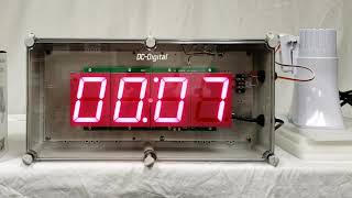 DC-40T-DN-NEMA) 4.0 Inch LED, Push-Button Controlled, Digital Countdown  Timer, Nema 4,4X,6,6P,12,12K & IP66 Enclosure