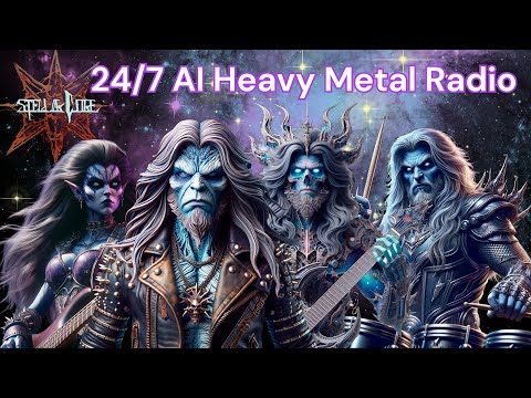 🔴Stellar Core's AI-Generated Heavy Metal Trilogy 24/7 Live Stream: Technological Evolution in Music