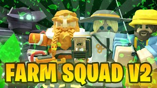 The Most POWERFUL Farm Squad... (Roblox Bedwars)