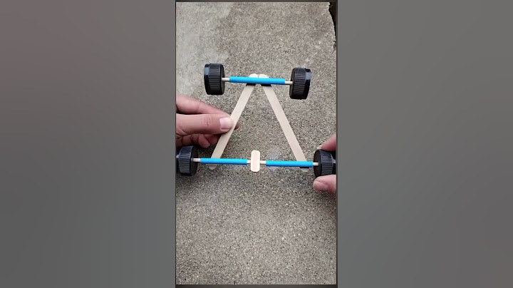 how to make moving car with waste material
