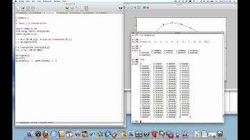 Python Interpolation 1 of 4: 1d interpolation with interp1d