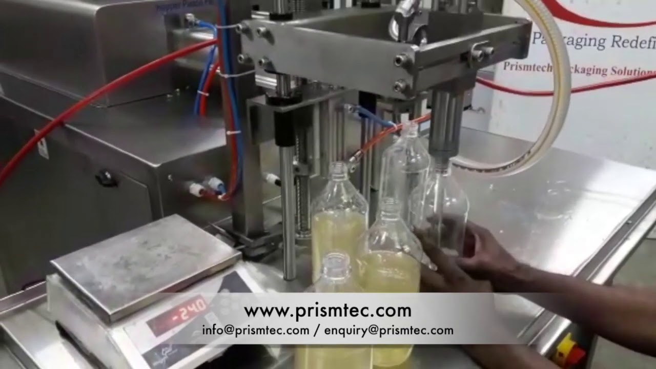 Semi Auto Hand Wash Filling Machine from 200 grams to 2000 Kg